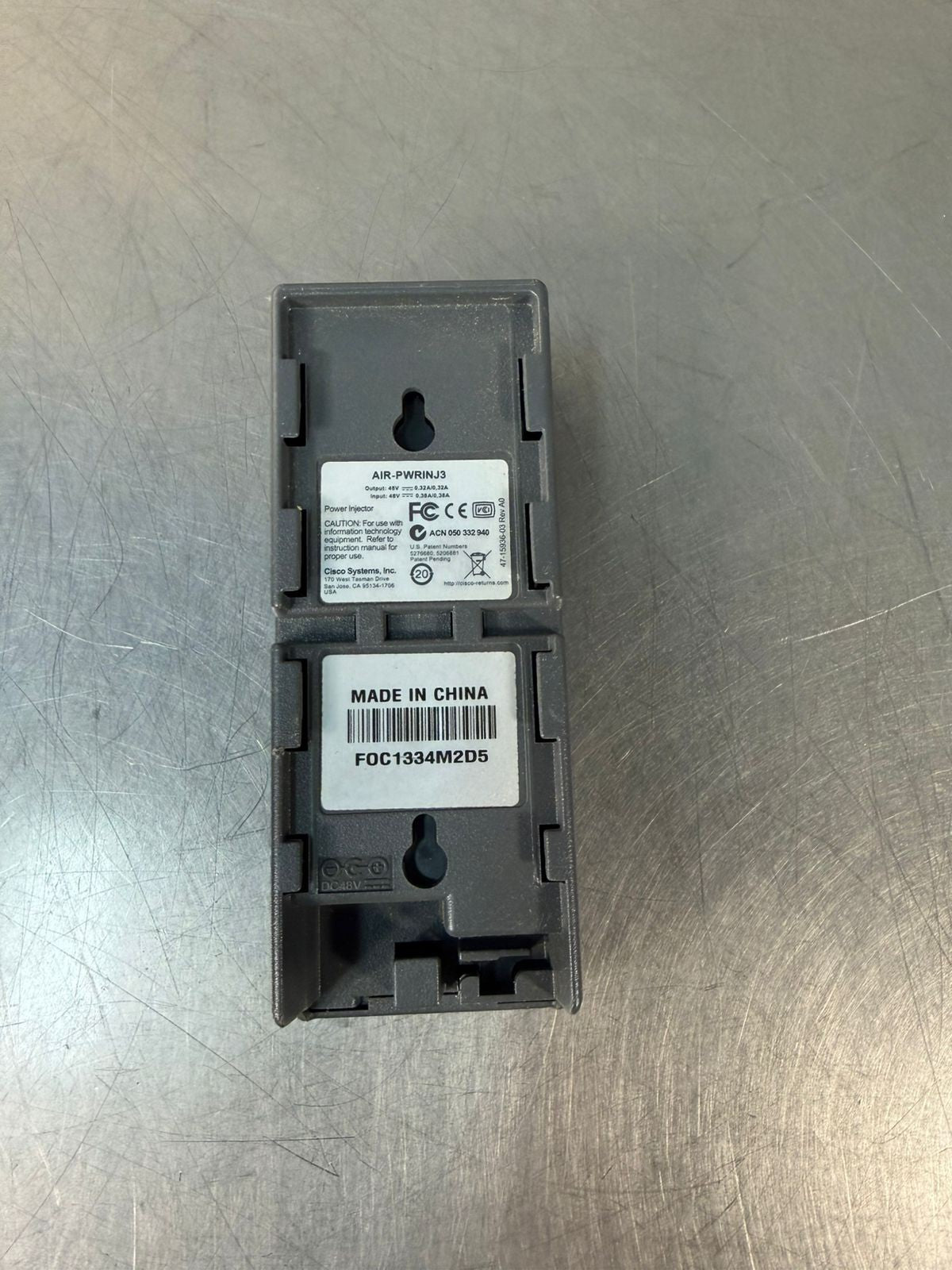 Cisco Aironet AIR-PWRINJ3 Pwr Injector In 48V .38A Out 48V .32A    (5.4.2)