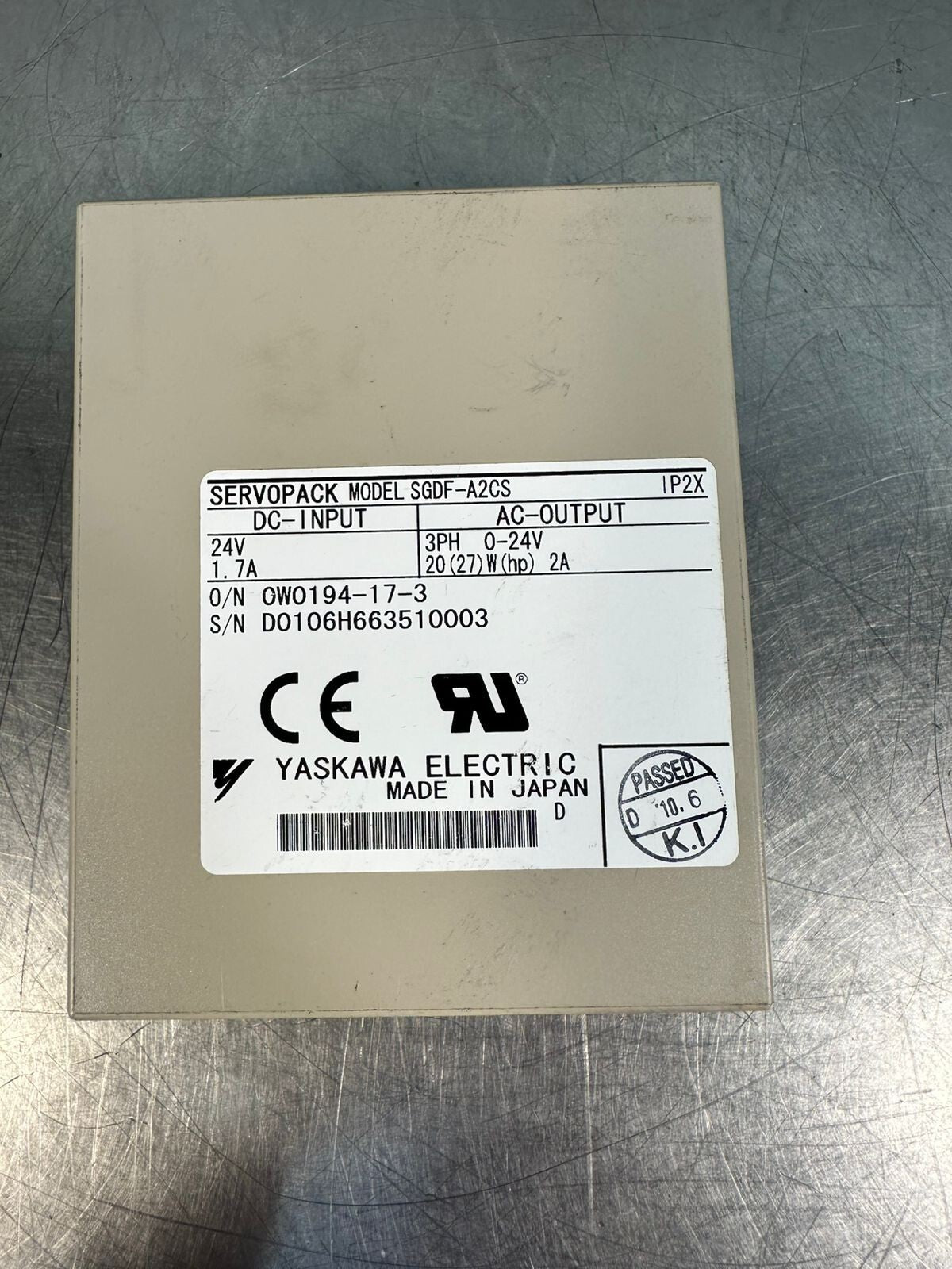  Sigma-Mini Servo Drive SGDFA2CS         (7.2.3)