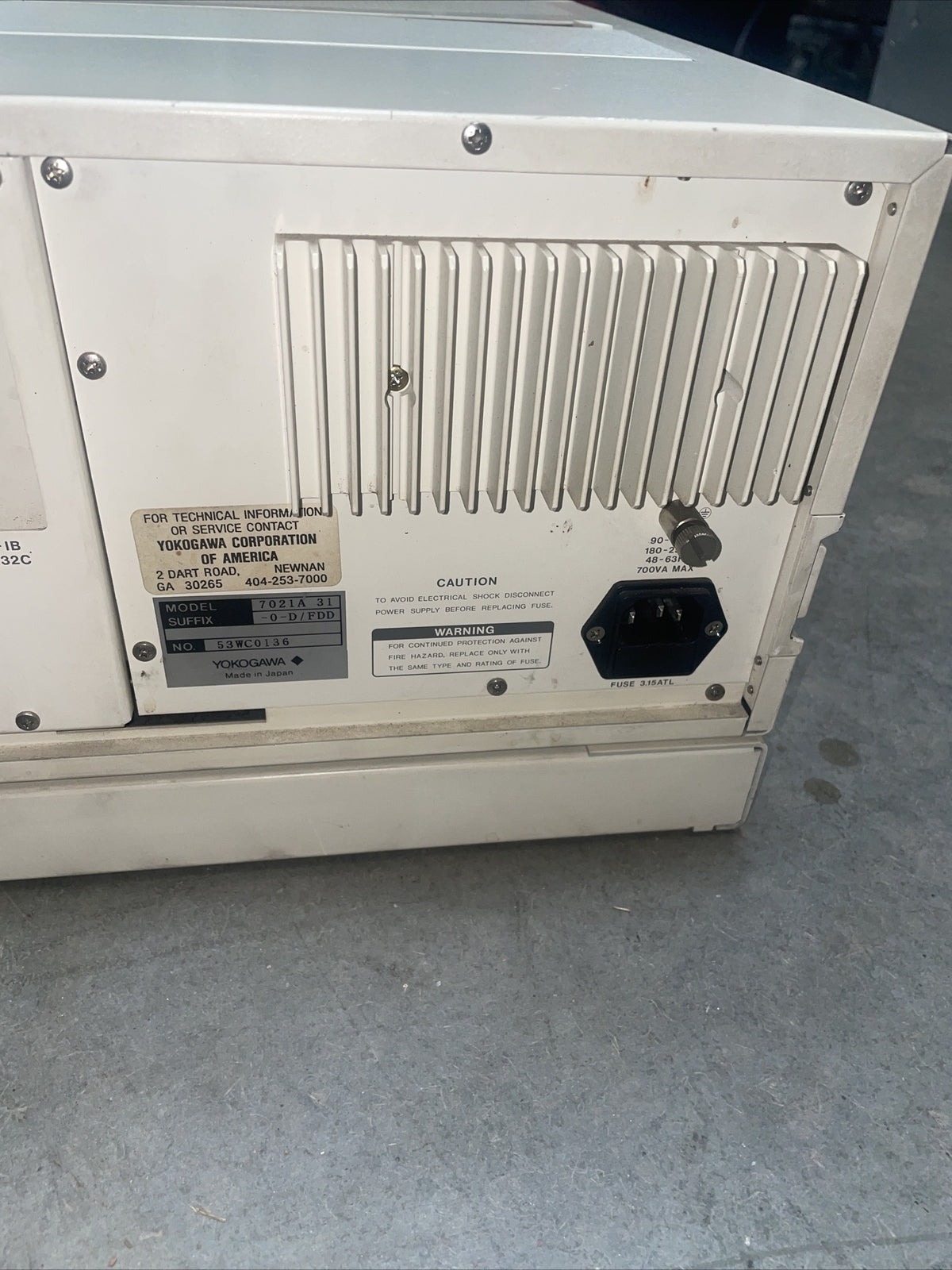 YOKOGAWA AR1100A ANALYZING RECORDER @2A