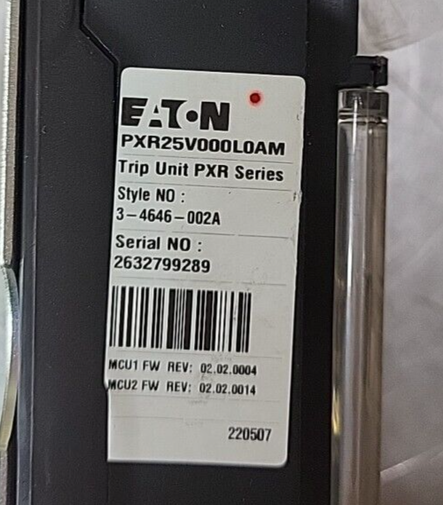 Eaton  PXR 25V000L0AM   Trip  Unit PXR  Ser. 2632799289 (BIN 3.3.4)