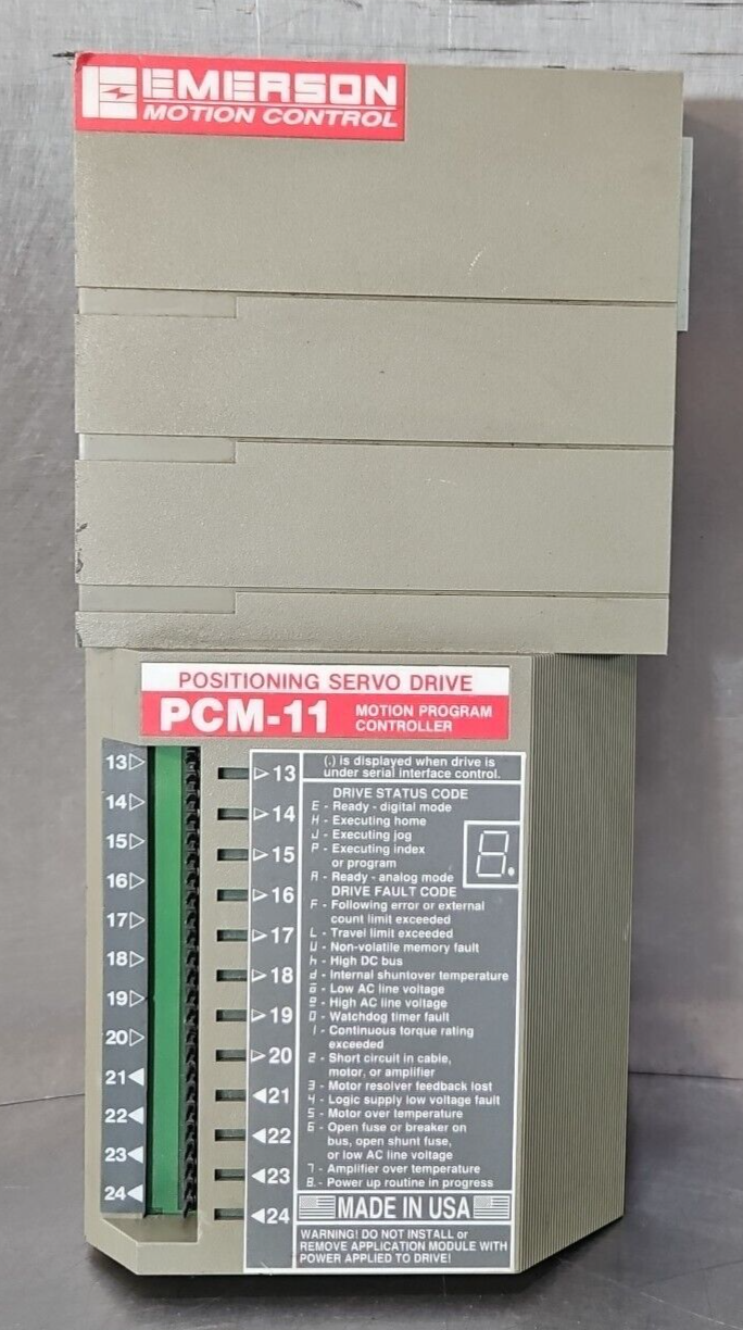 Emerson PCM-11 Programmable Motion Controller                           (BIN333)