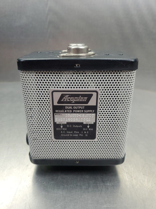 Acopian 10J50D-12J70D Dual Output Regulated Power Supply.                  4E-34