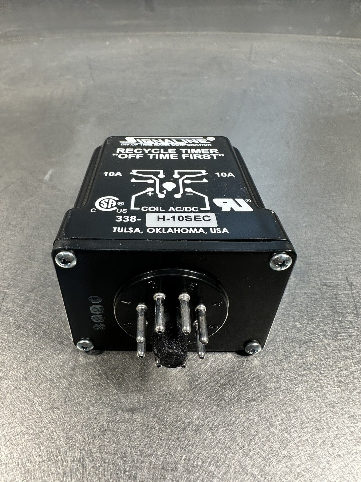 TIME MARK SIGNALINE 338 H 10SEC 10 Amp Recycle Timer Timing Relay  (BIN-1.1.1)