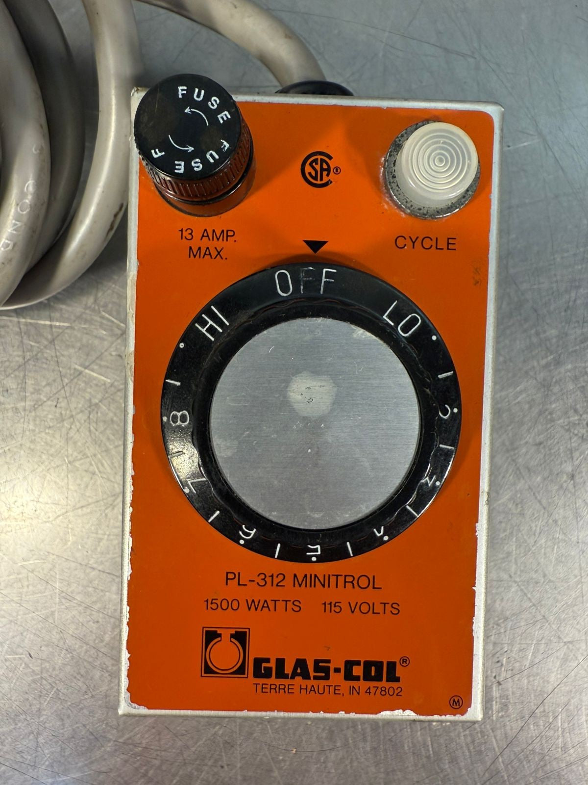 Glas-Col PL-312 Minitrol 1500W 115V                                (3.4.5)