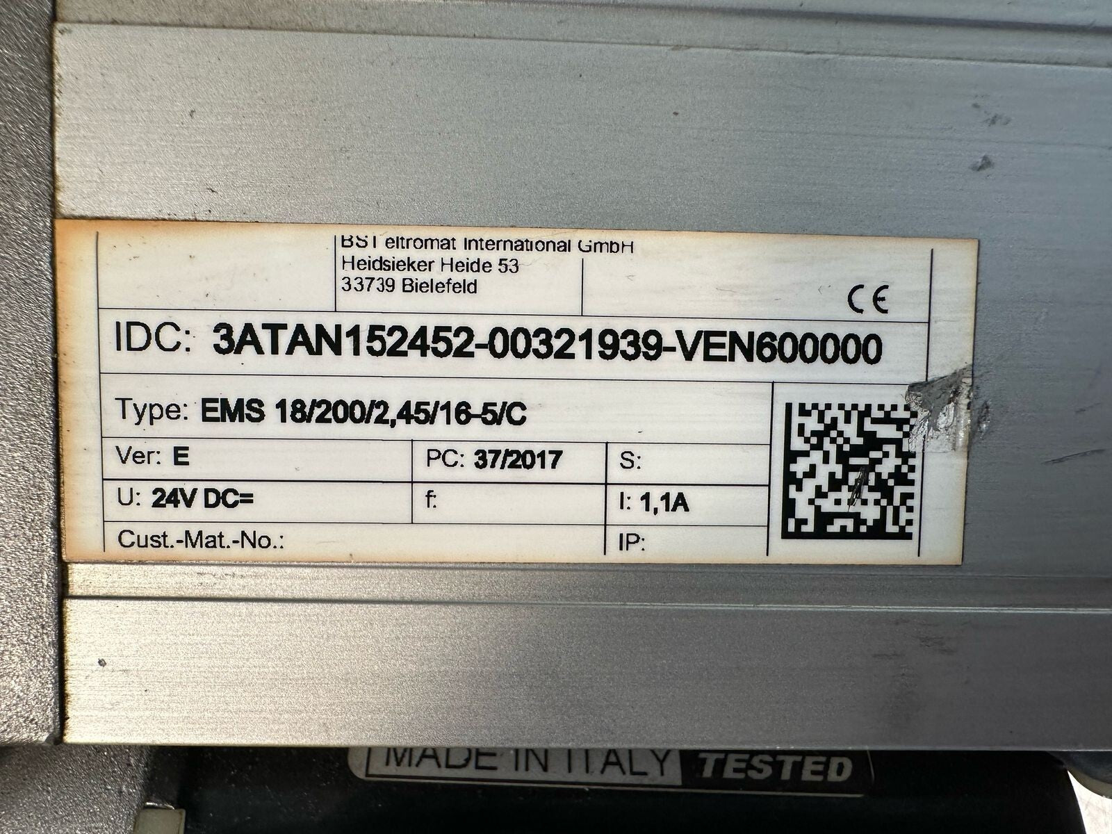 Bst 3ATAN152452-00321939-VEN600000 Ems 18/200/2,45/16-5/C (4.5.2)