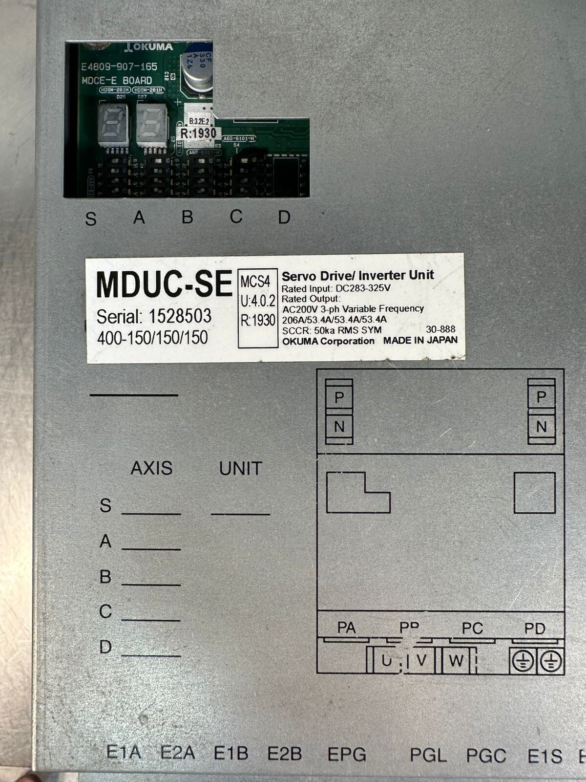 Okuma Servo Drive Inverter  MDUC-SE /MCS   (7.6.2)