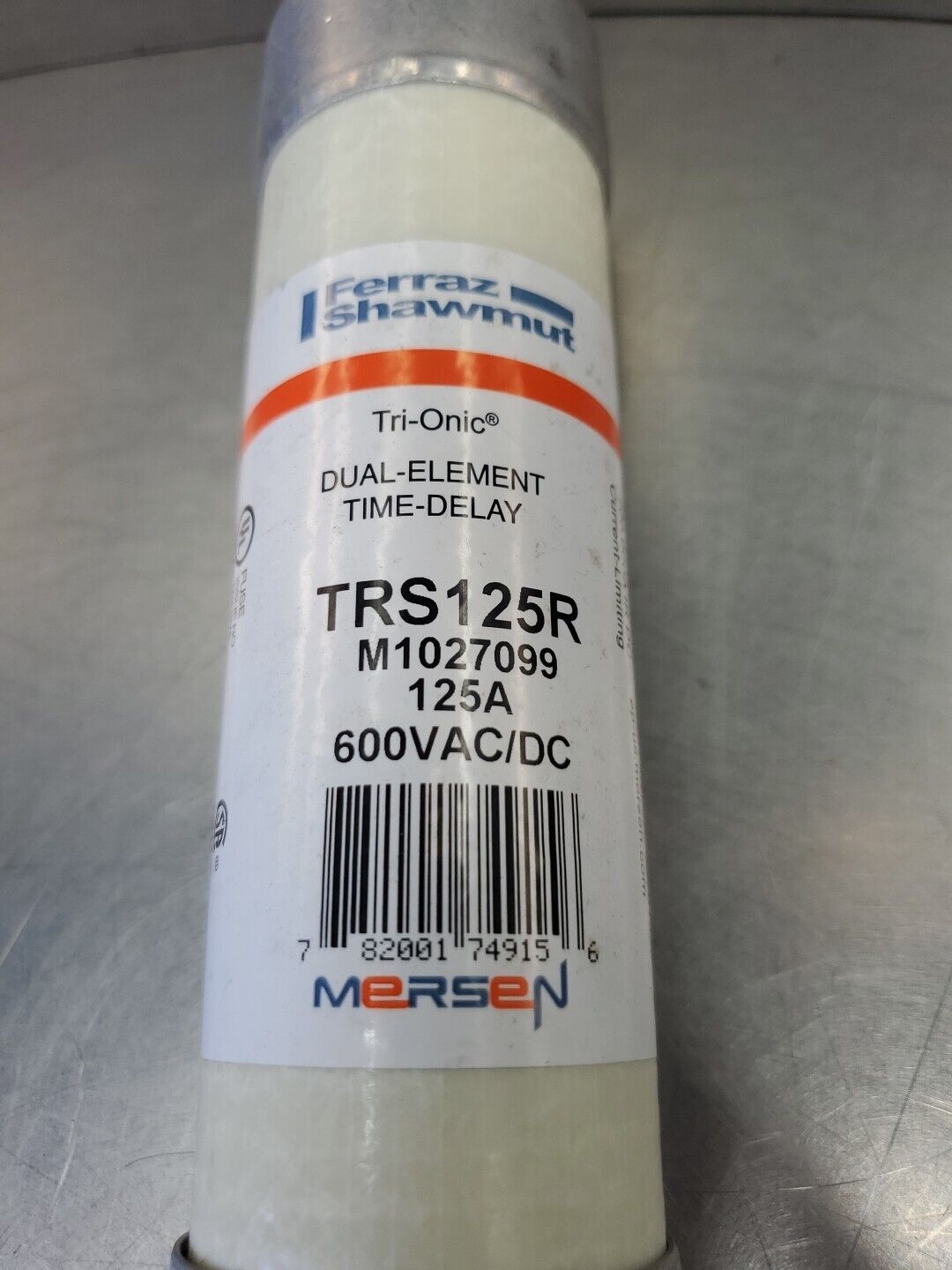 Ferraz Shawmut TRS125R 125A 600VAC/DC Tri-Onic Fuse.                       4B-42