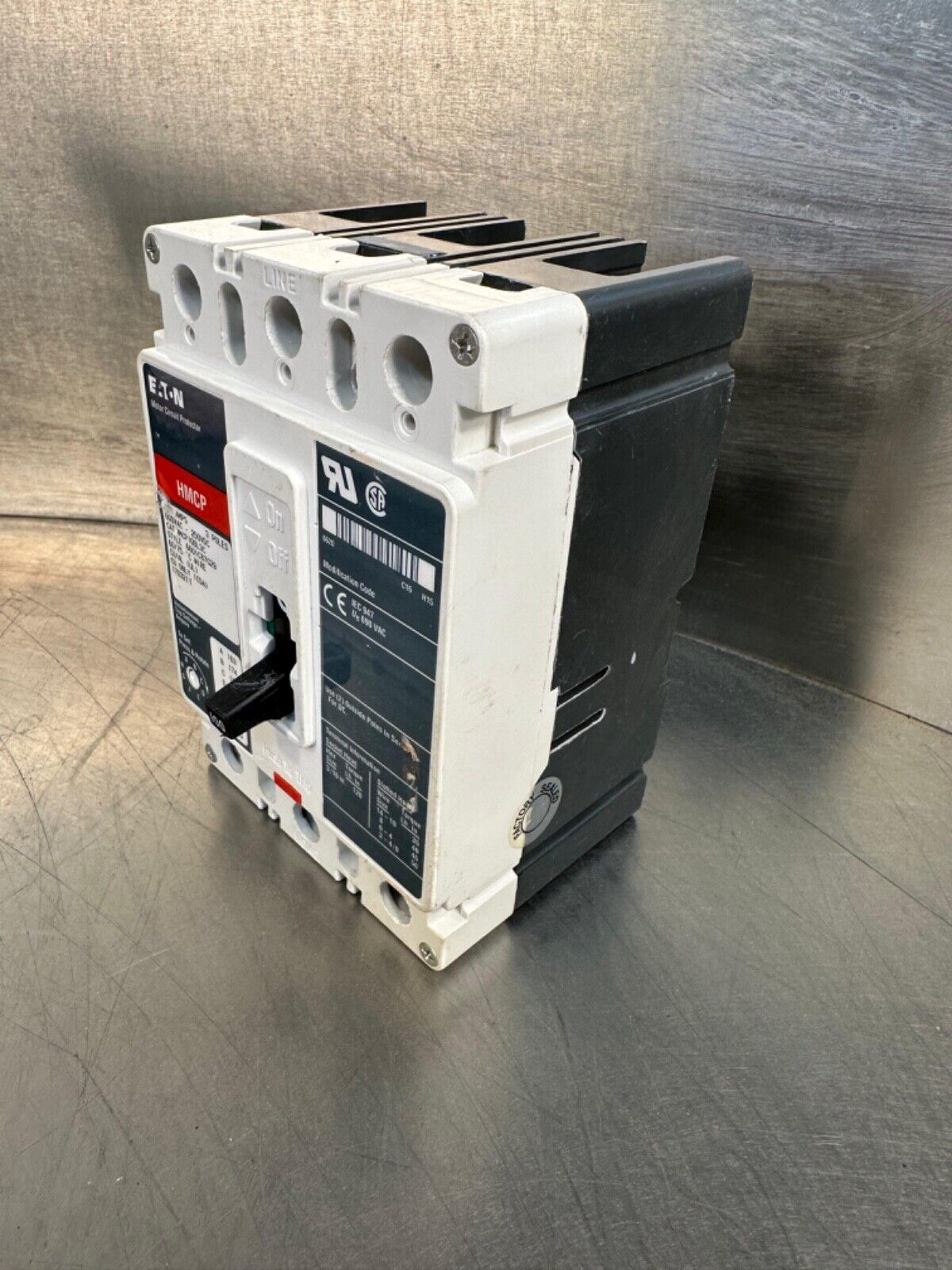 HMCP100L3C Eaton 100A 3 POLE 600VAC Circuit Breaker HMCP100L3C (4C29