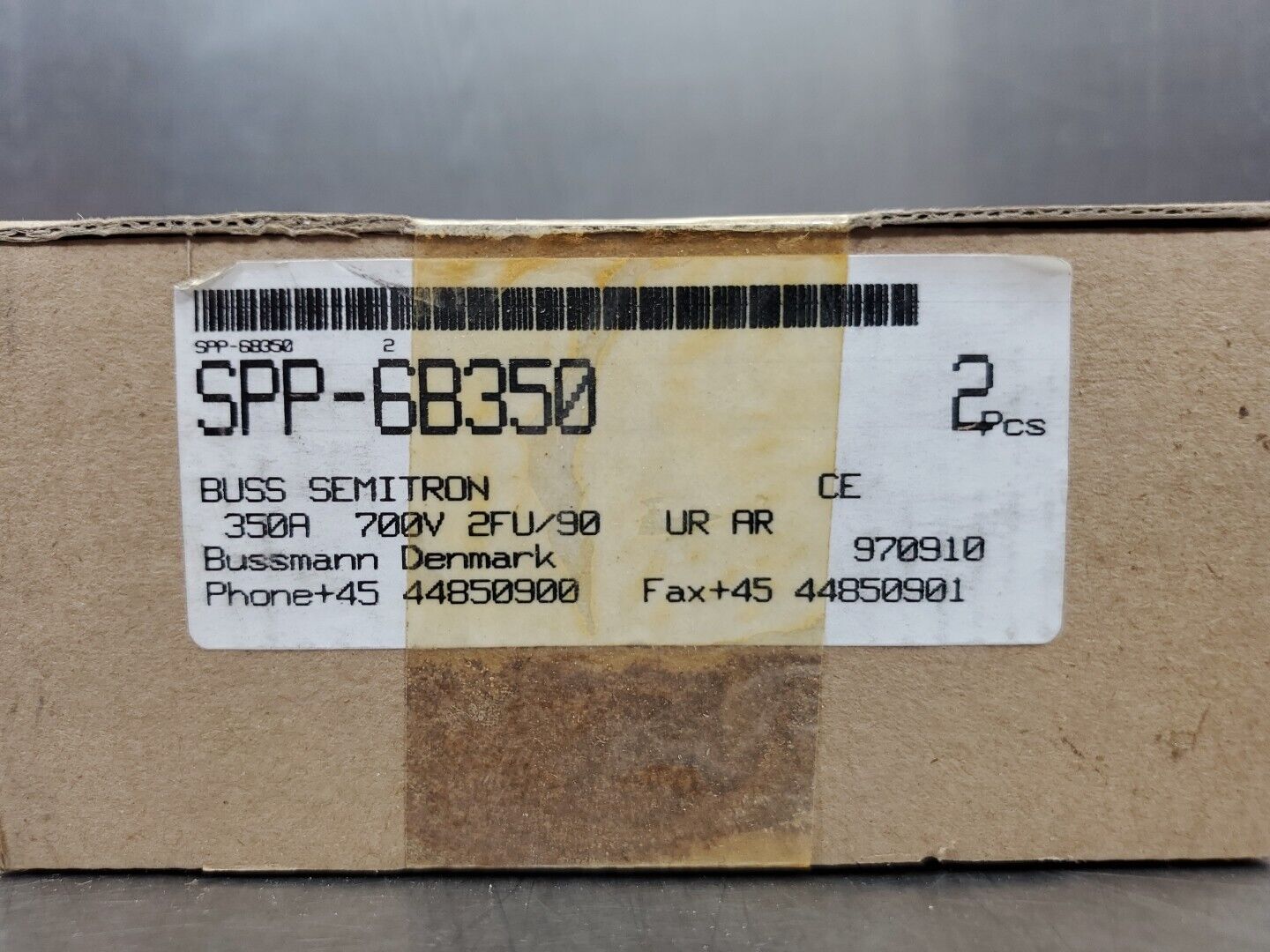 BUSS SEMITRON SPP-6B350 Fuse, 350A 700V - LOT OF 2.                        4B-38