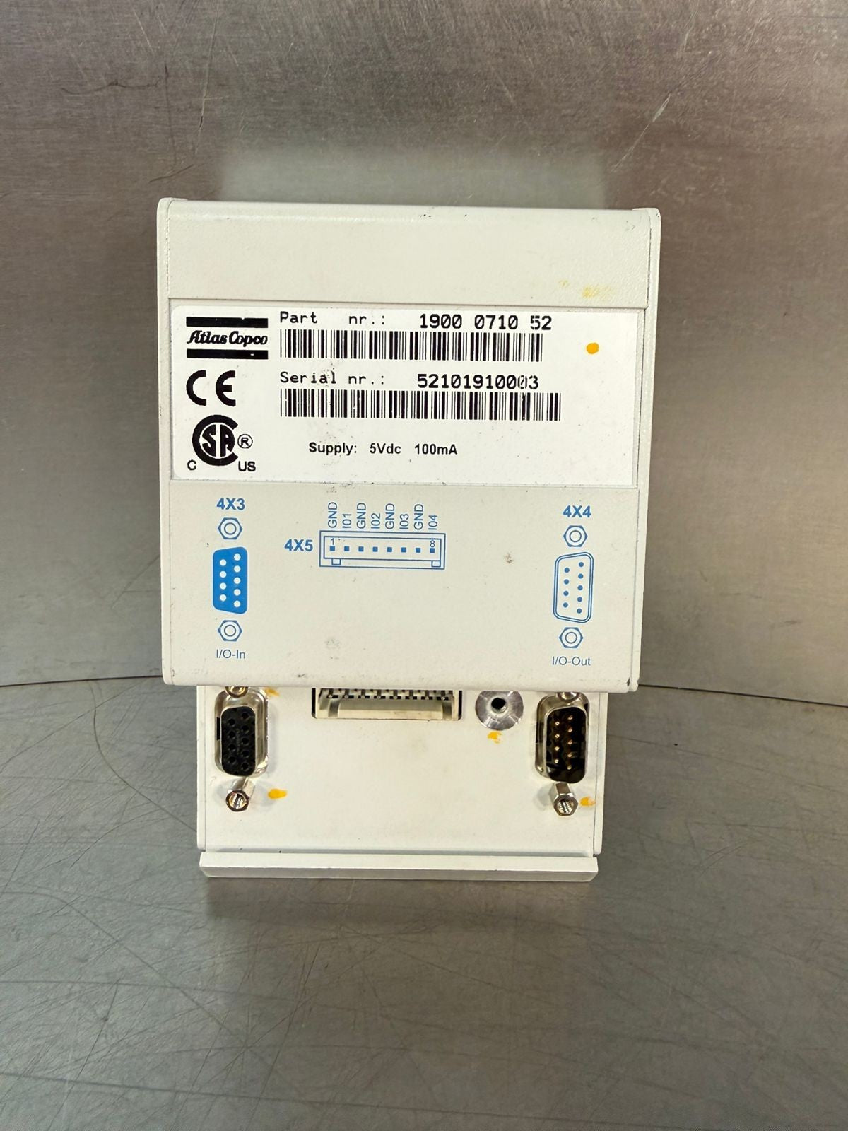 Atlas Copco 1900-0710-52 Regulator Mod 1900071052 5Vdc 100ma       (7.2.3)