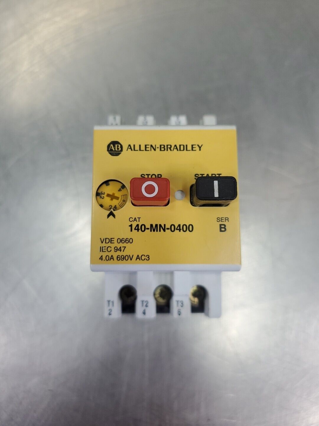ALLEN BRADLEY 140-MN-0400 SER. B  Motor Starter, 690V 4.0A.                4D-26