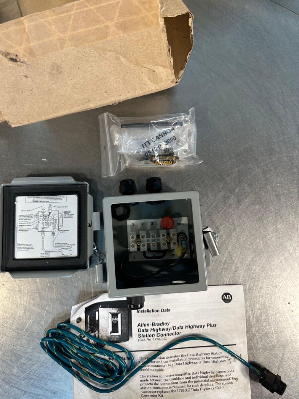 Allen Bradley 1770-SC Connector Data Highway Station Ft03 500VDC (4D-40)