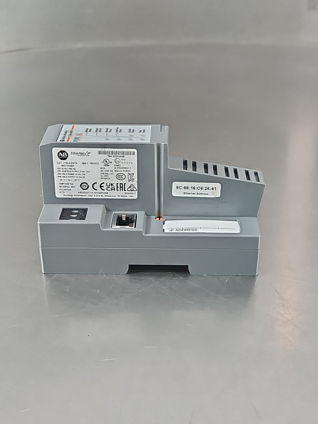 Allen-Bradley 1734-AENTK Ser A POINT I/O Ethernet Network Adaptor (BIN4.4.4)