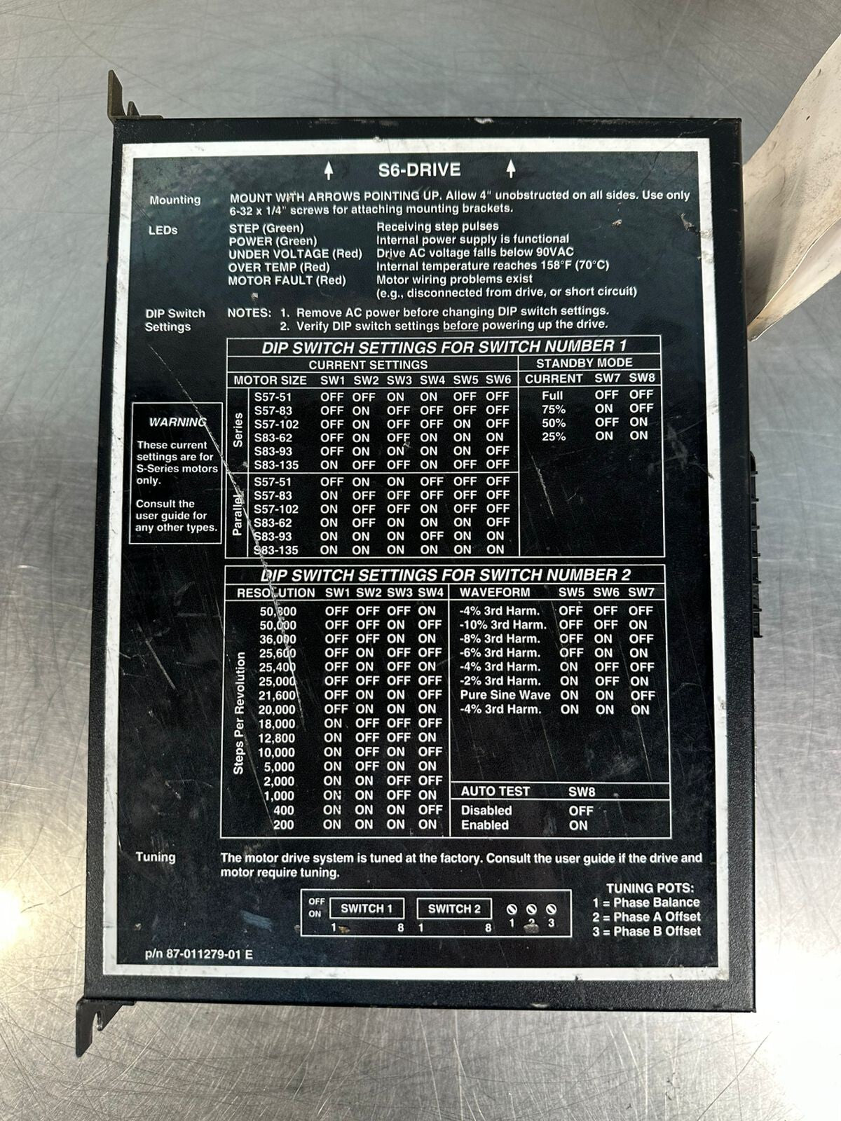 Parker 87-011279-01E COMPUMOTOR 630 S6-DRIVE                         (7.4.5)