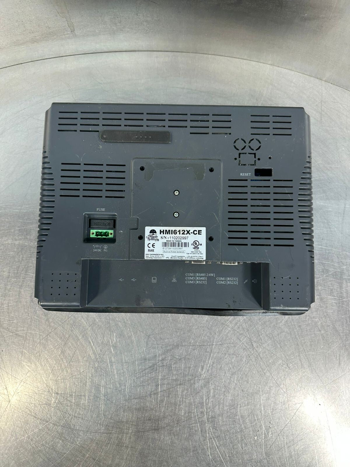 Maple Systems HMI612X-CE GRAPHIC OPERATOR INTERFACE PANEL           (7.5.2)