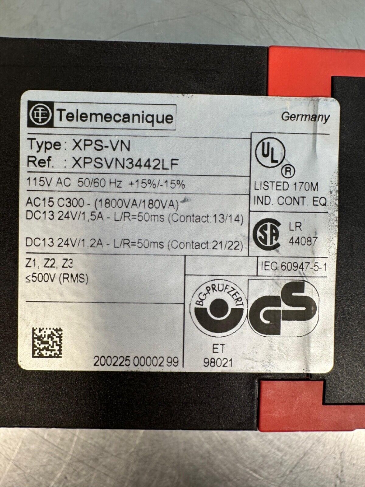 XPS-VN Telemecanique Xpsvn3442LF / XPSVN Xpsvn3442LF (4B-28)