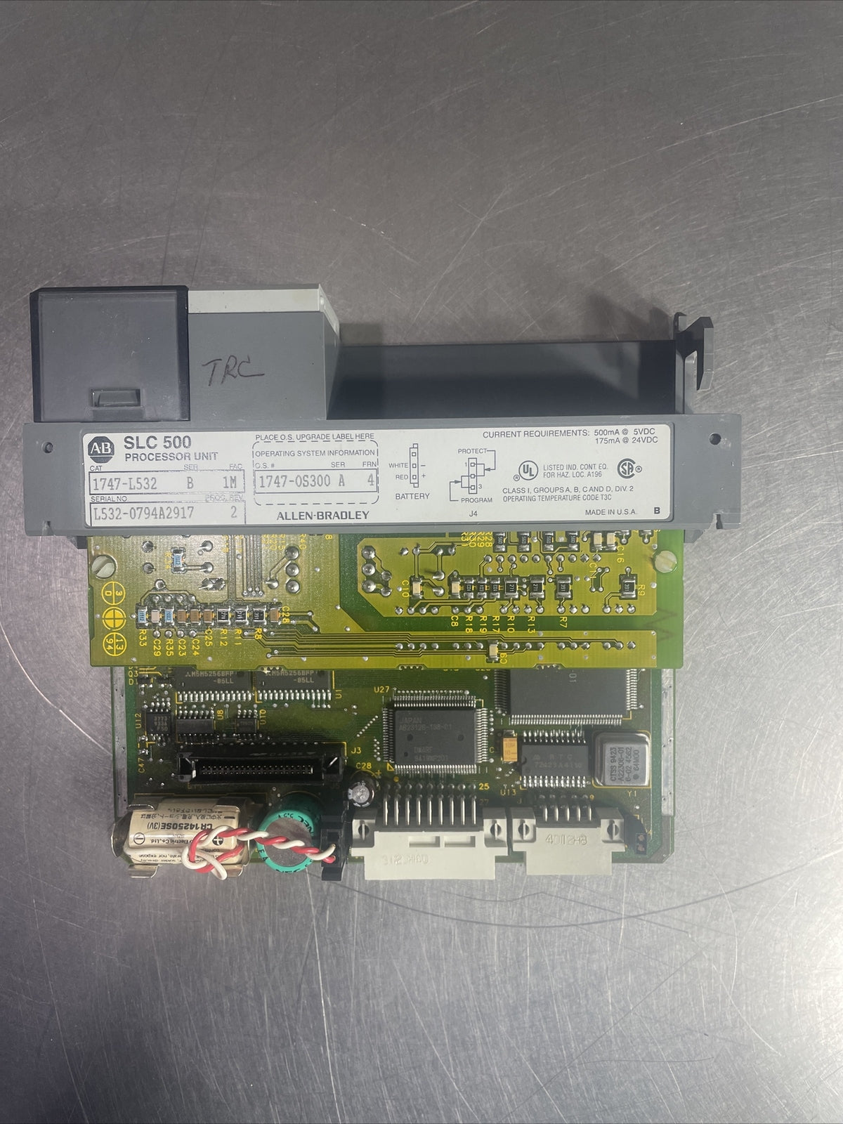 Allen-Bradley 1747-L532 Ser B PROC REV 2 w/1747-OS300 Ser A FRN 4 Processor @2C