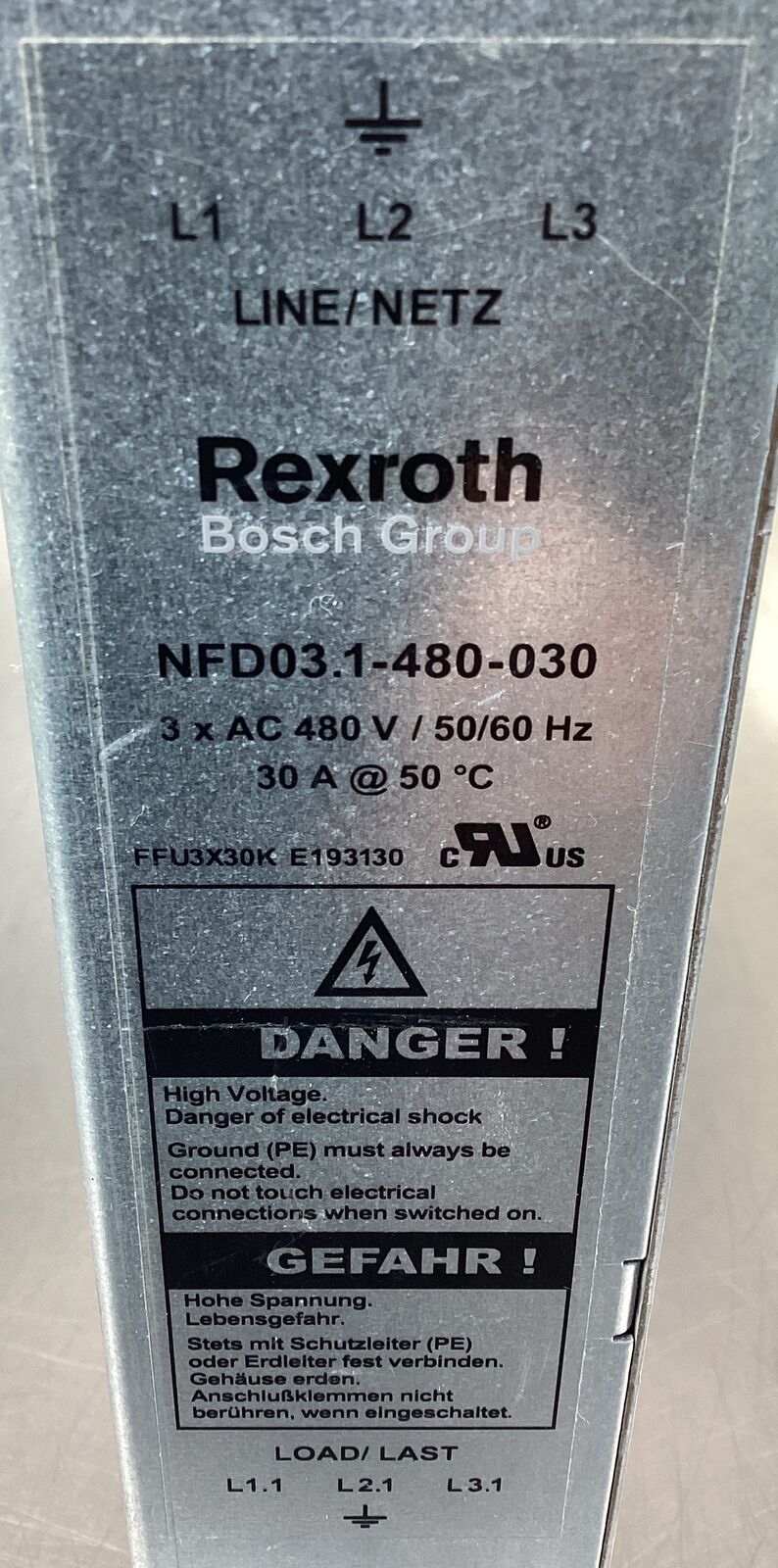 Rexroth Indramat NFD03.1-480-030 Drive Controller Line Reactor    4E-35