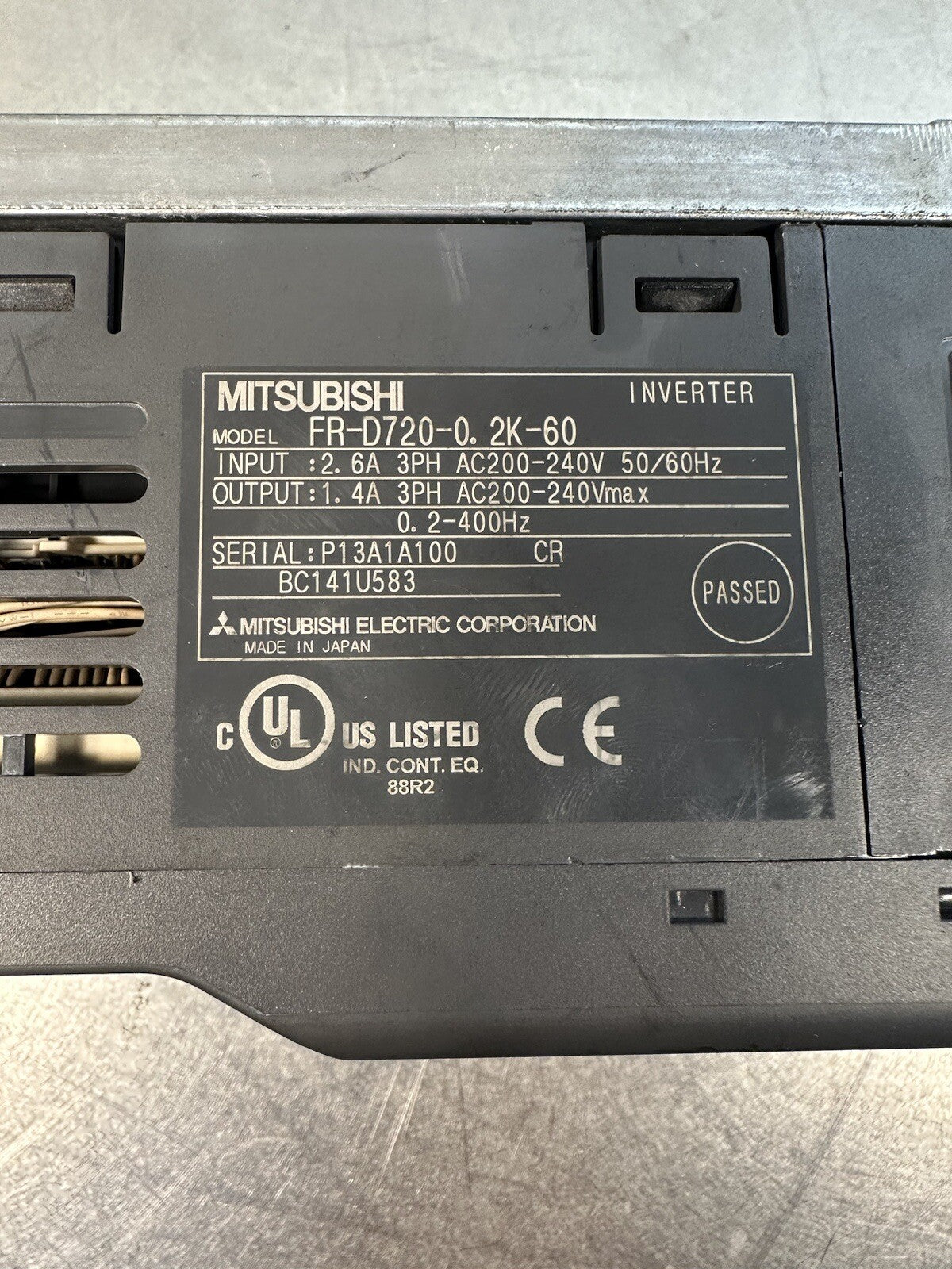 MITSUBISHI FR-D720-0.2K FREQROL-D700 inverter - EACH - (BIN-1.5.1)