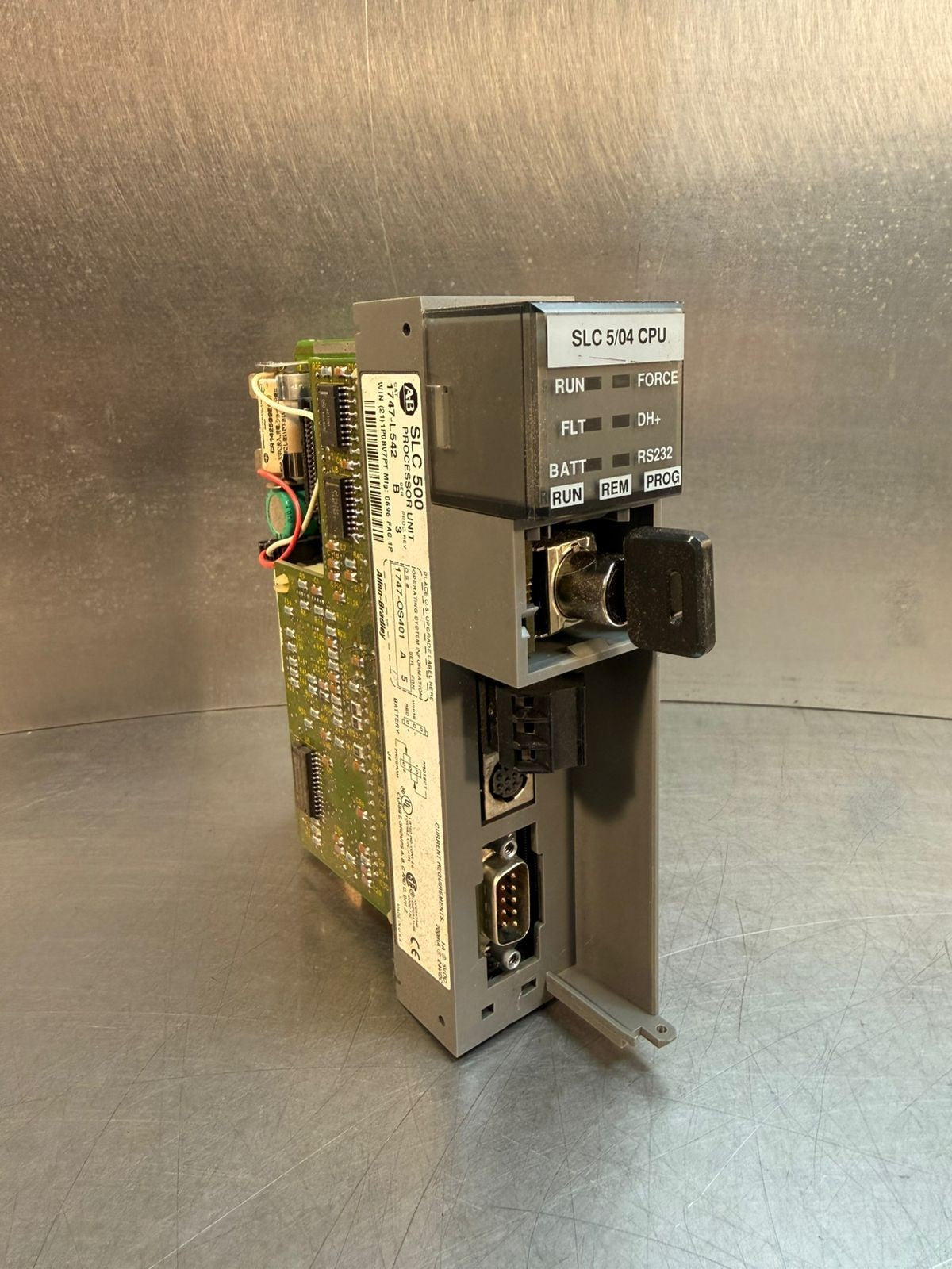 Allen Bradley 1747-L542 /B Rev 3 SLC 500 5/04 CPU                  (4.3.3)