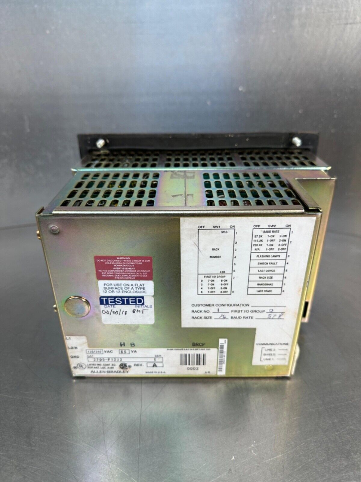 Allen Bradley RediPanel 2705-P12J3 E (2F-1)