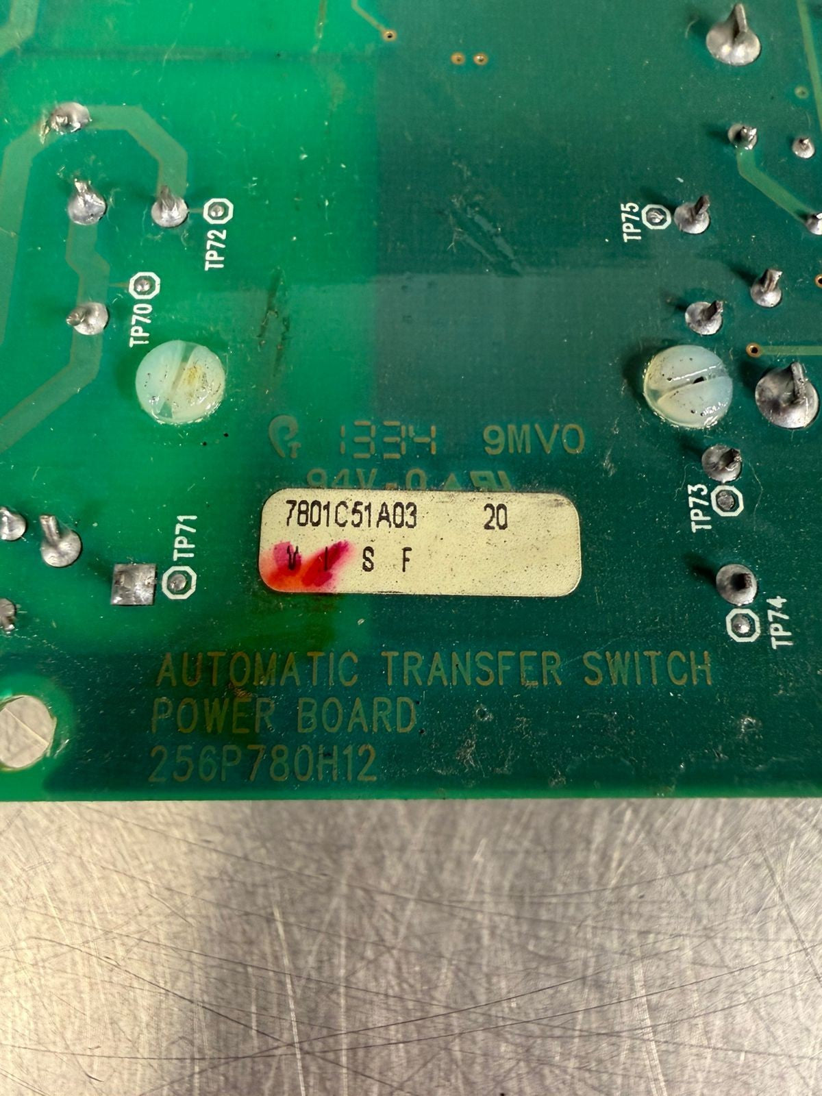 Automatic Transf Switch Board 256P780H12 Board 7801C51A03 78015103 (5.4.3)