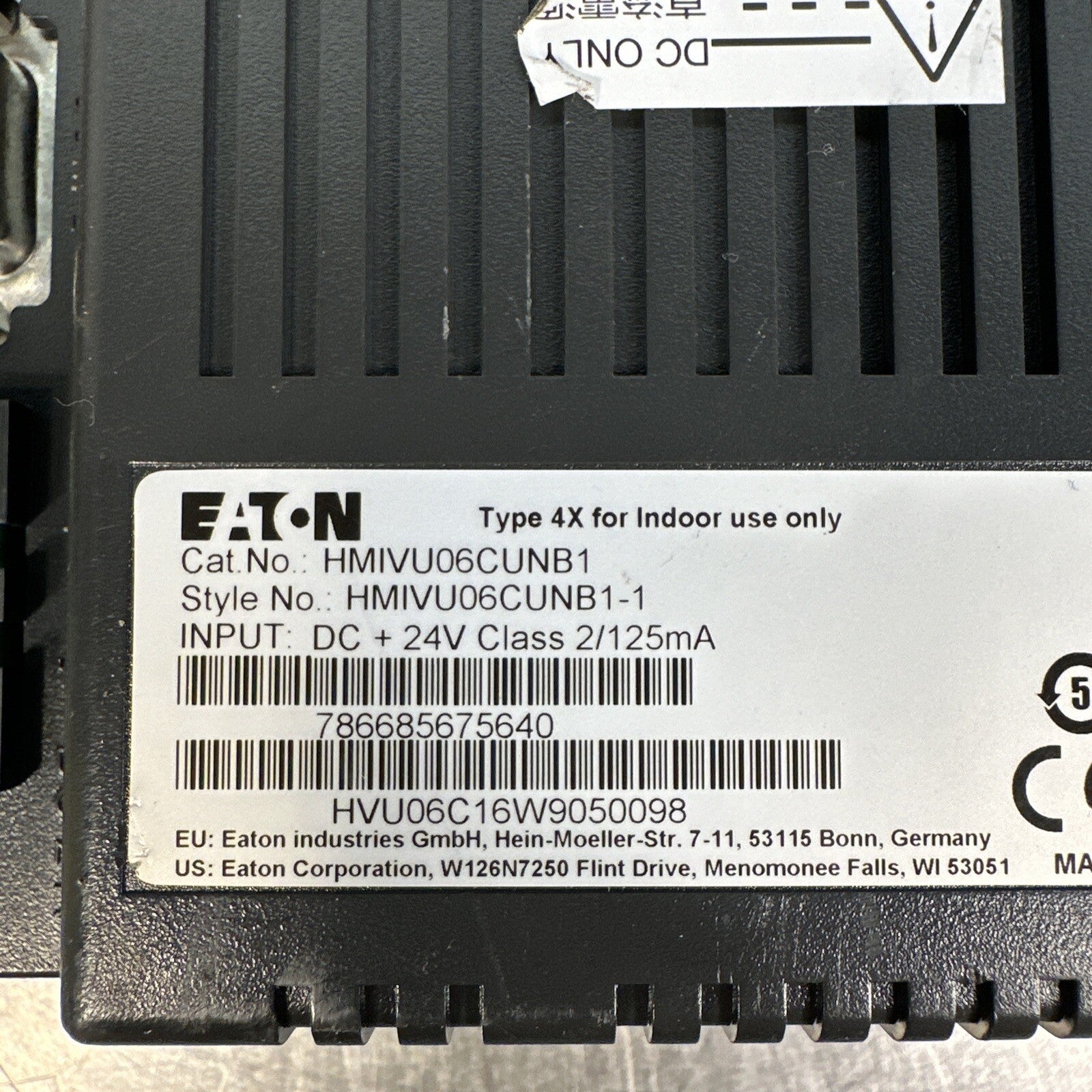 Eaton HMIVU06CUNB1 6'' Color HMI                         (BIN-1.1.1)