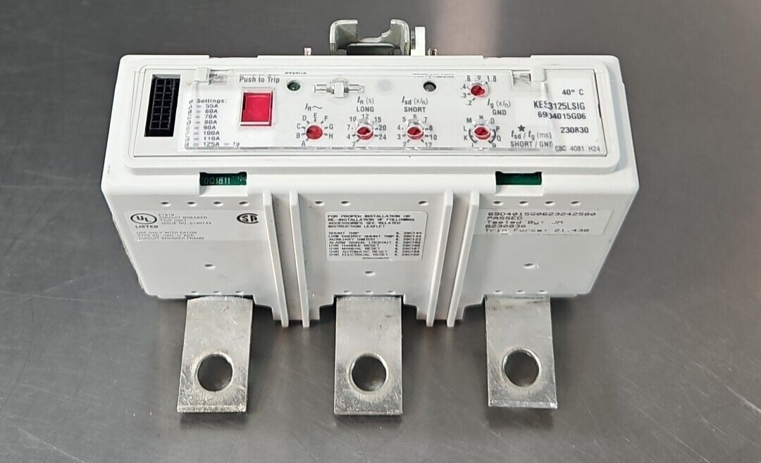 Cutler Hammer Eaton KES3125LSIG Amp Breaker Trip Unit                   (BIN433)