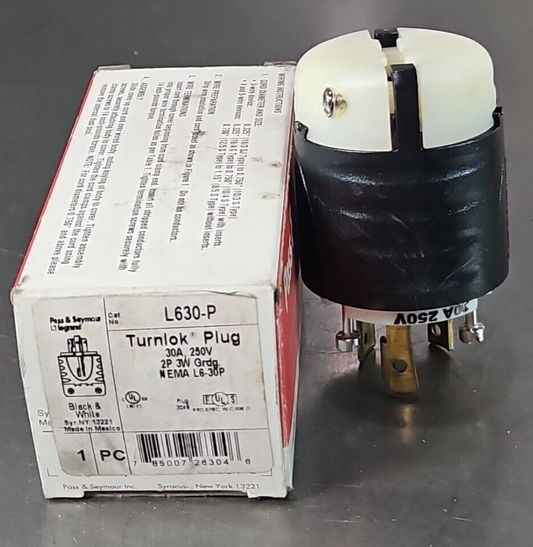 Pass & Seymour L630-P Yellow Turn Lock Twist Locking Plug 30A 250V        loc4C2