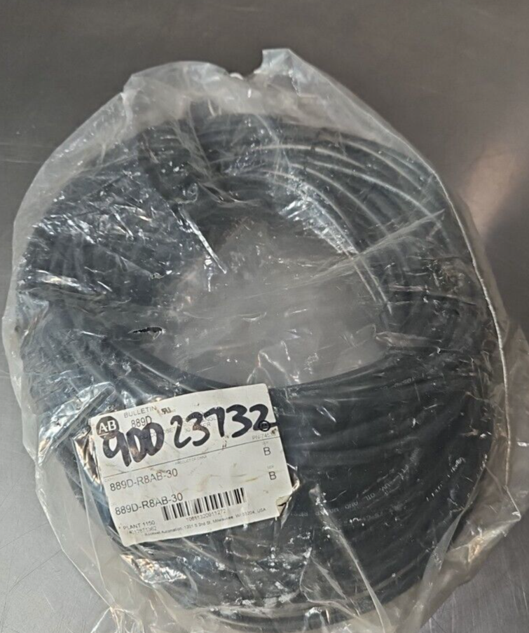 Allen Bradley 889D-R8AB-30  PVC Cable Black                             (BIN455)
