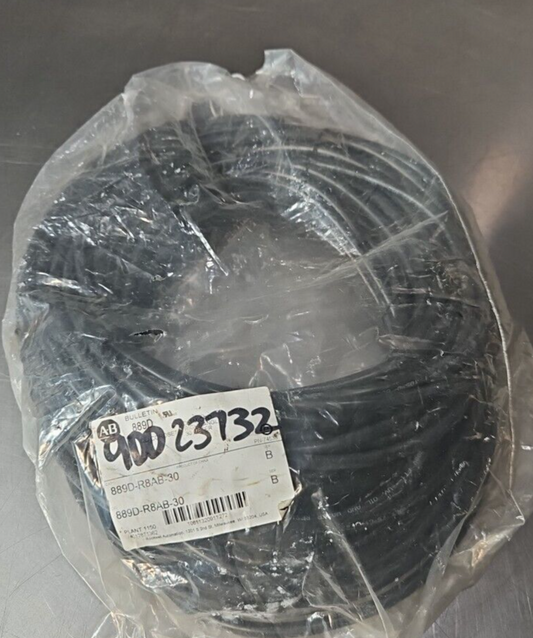 Allen Bradley 889D-R8AB-30  PVC Cable Black                             (BIN455)