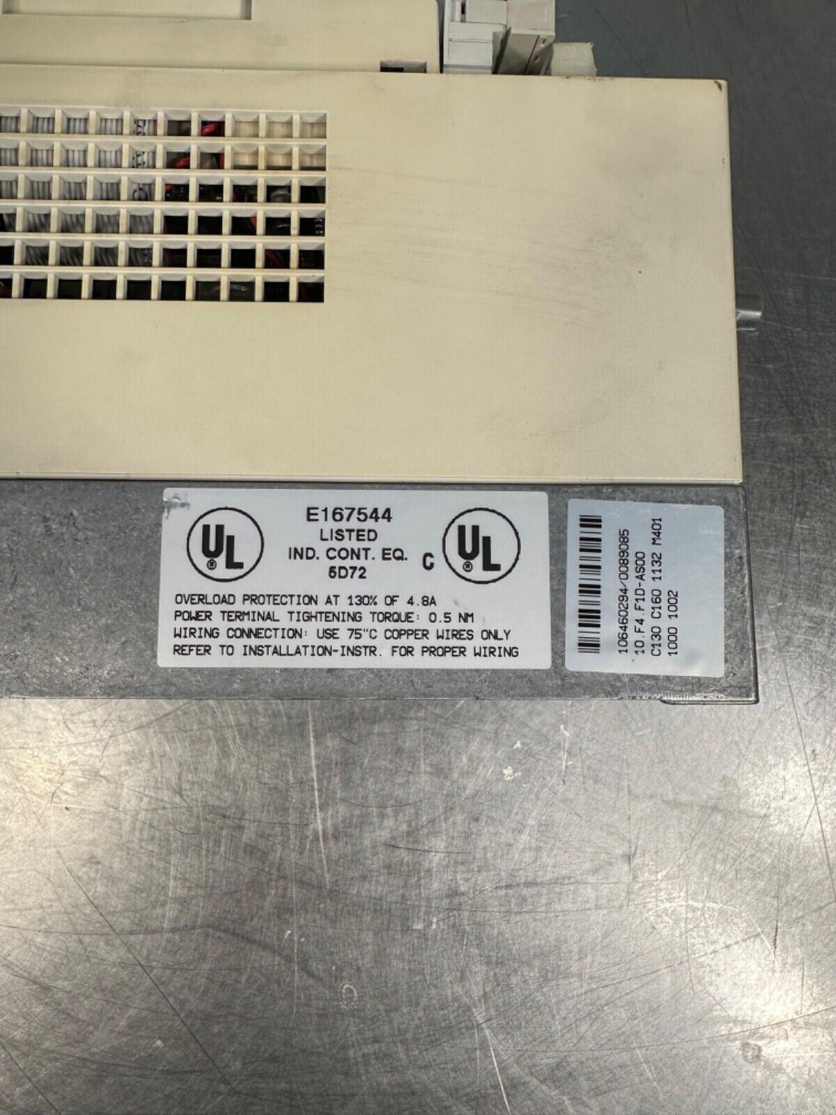 KEB F4  10 F4. F1D-AS00 E167544 5D72 /    E167544 5D72 (1D-1)