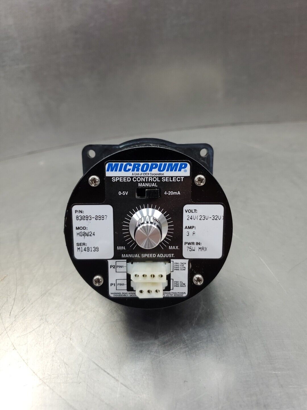 MICROPUMP 83093-0997 Speed Control Pump, 24V 3A 75W.                        6E-5