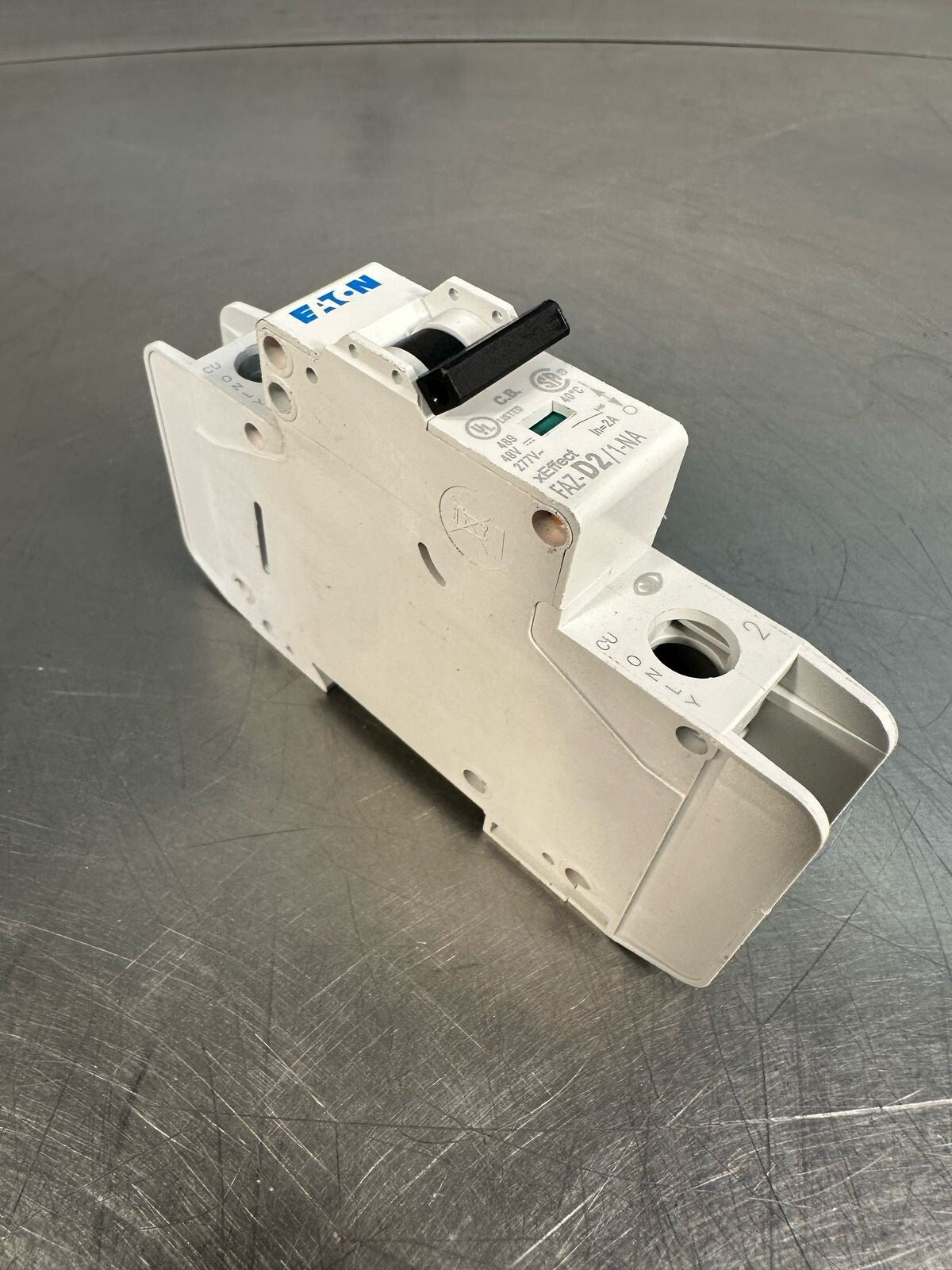 Eaton FAZ-D2/1-NA-SP IEC Miniature Circuit Breaker 2A D 1P 277V     (7.3.4)