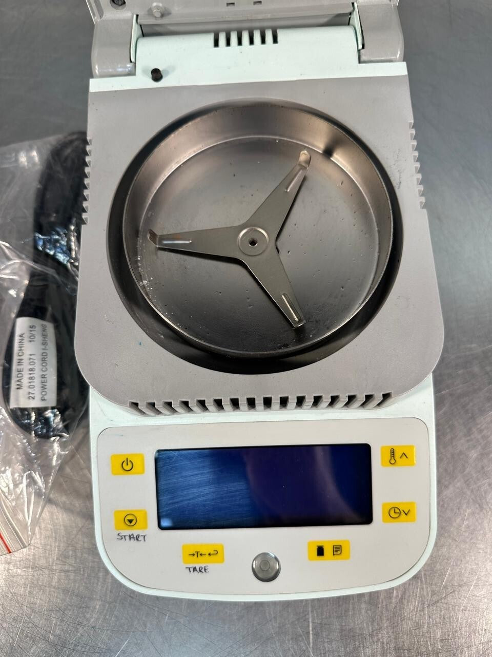 Laboratory Halogen Rapid Moisture Test. IL-50.01 Cap:50g Res.0.01g (12.4.8)