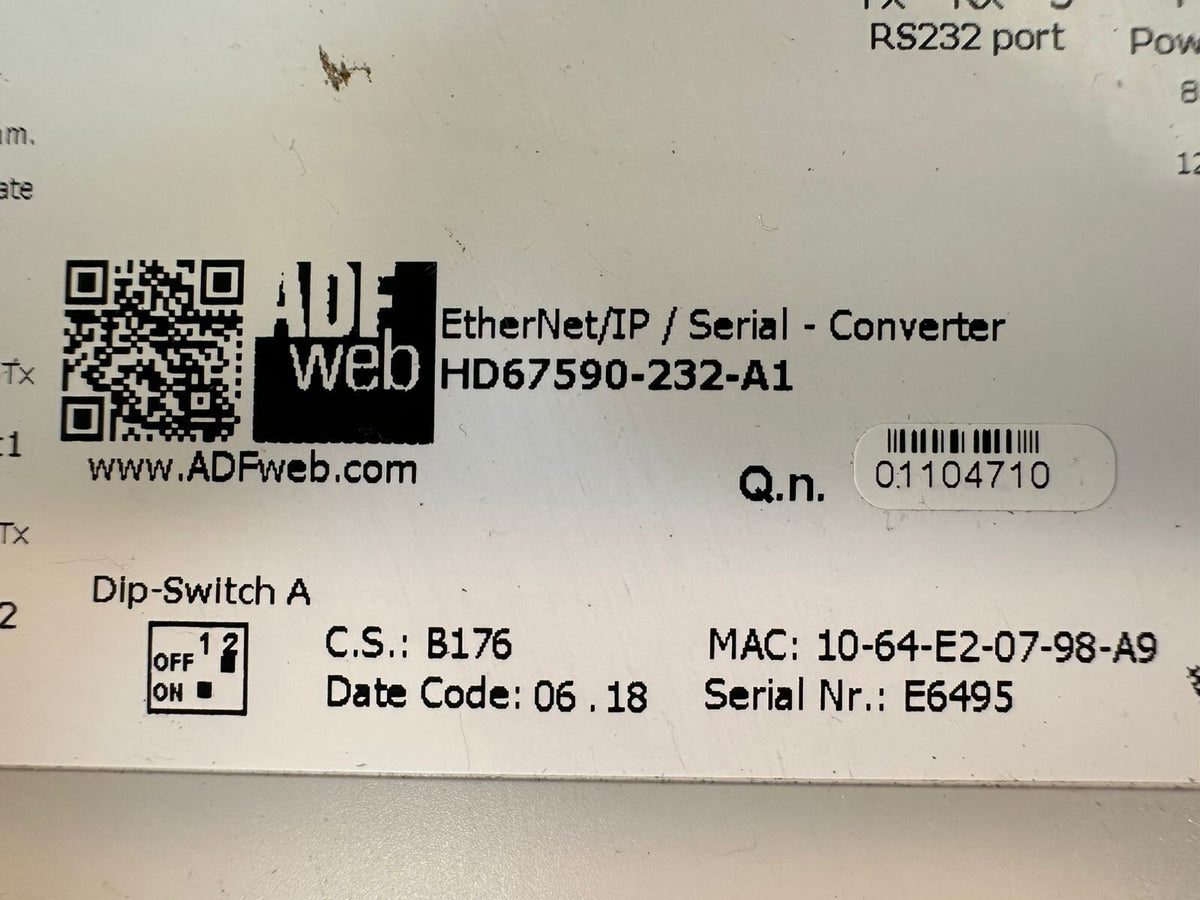 Adf-Web HD67590-232-A1 Ethernet/IP/Serial-Converter                (6.4.2)