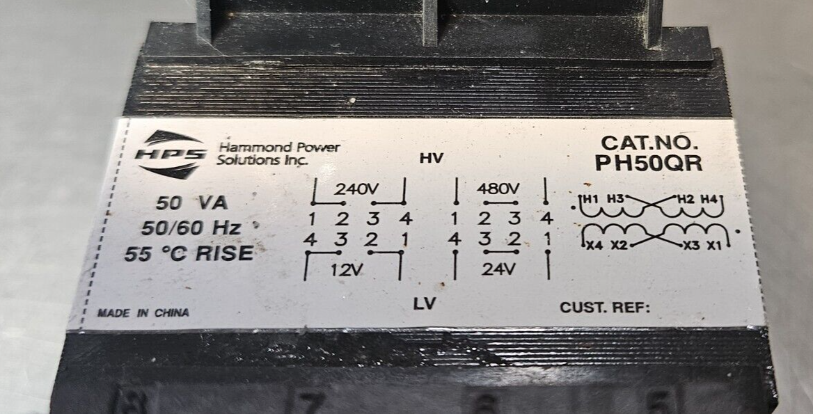 HPS PH50QR  Phase Control Transformer 50VA 50/60Hz                      (BIN535)
