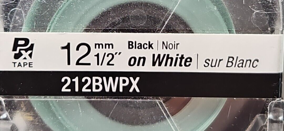 Epson 212BWPX Label Tape 1/2" K-Sun                                      loc3E36
