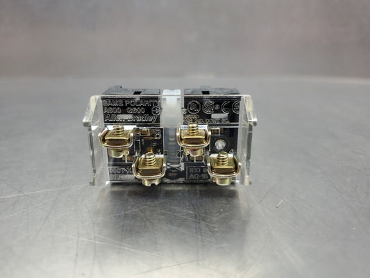 ALLEN BRADLEY 800T-XA CONTACT BLOCK, Ser D, MISSING PLUNGER TAB.          4C-40
