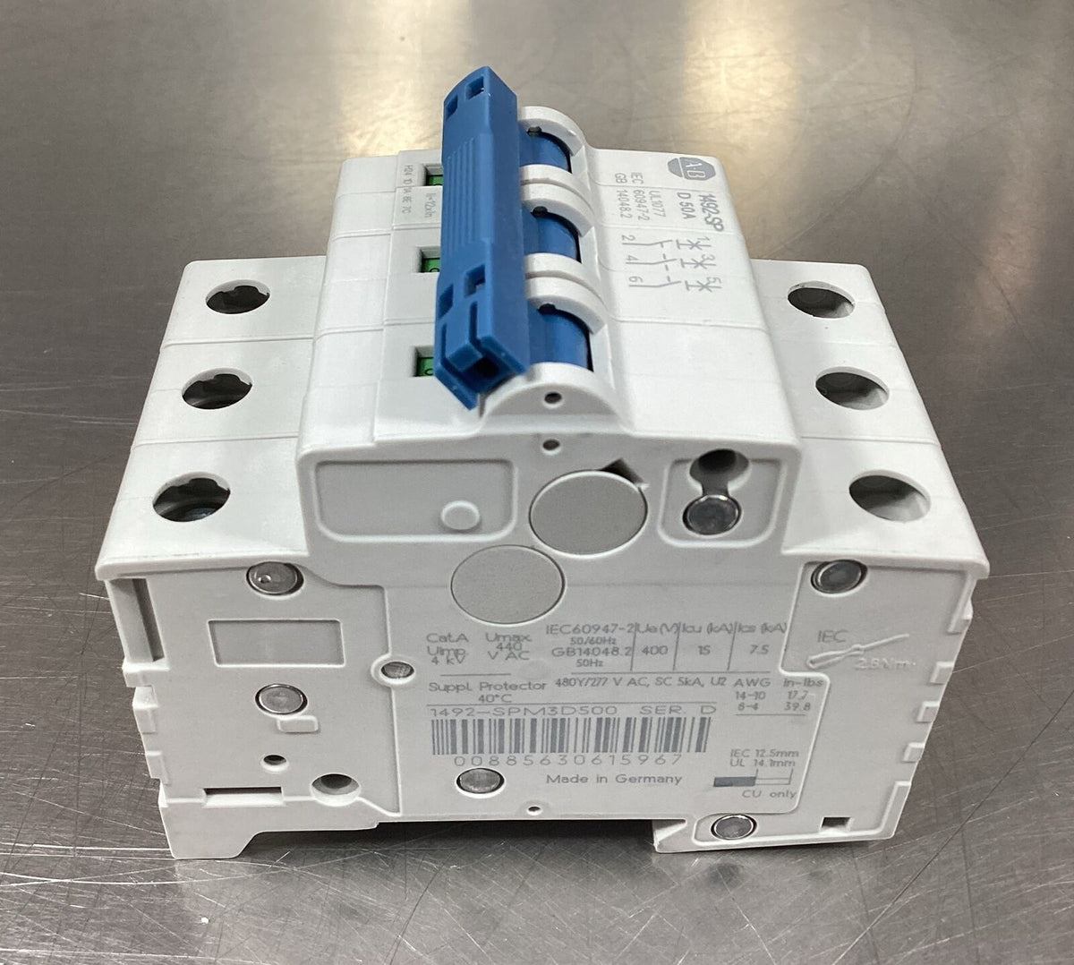 ALLEN BRADLEY  1492-SPM3D500 /D  Circuit Breaker 50A 3P        4E-21