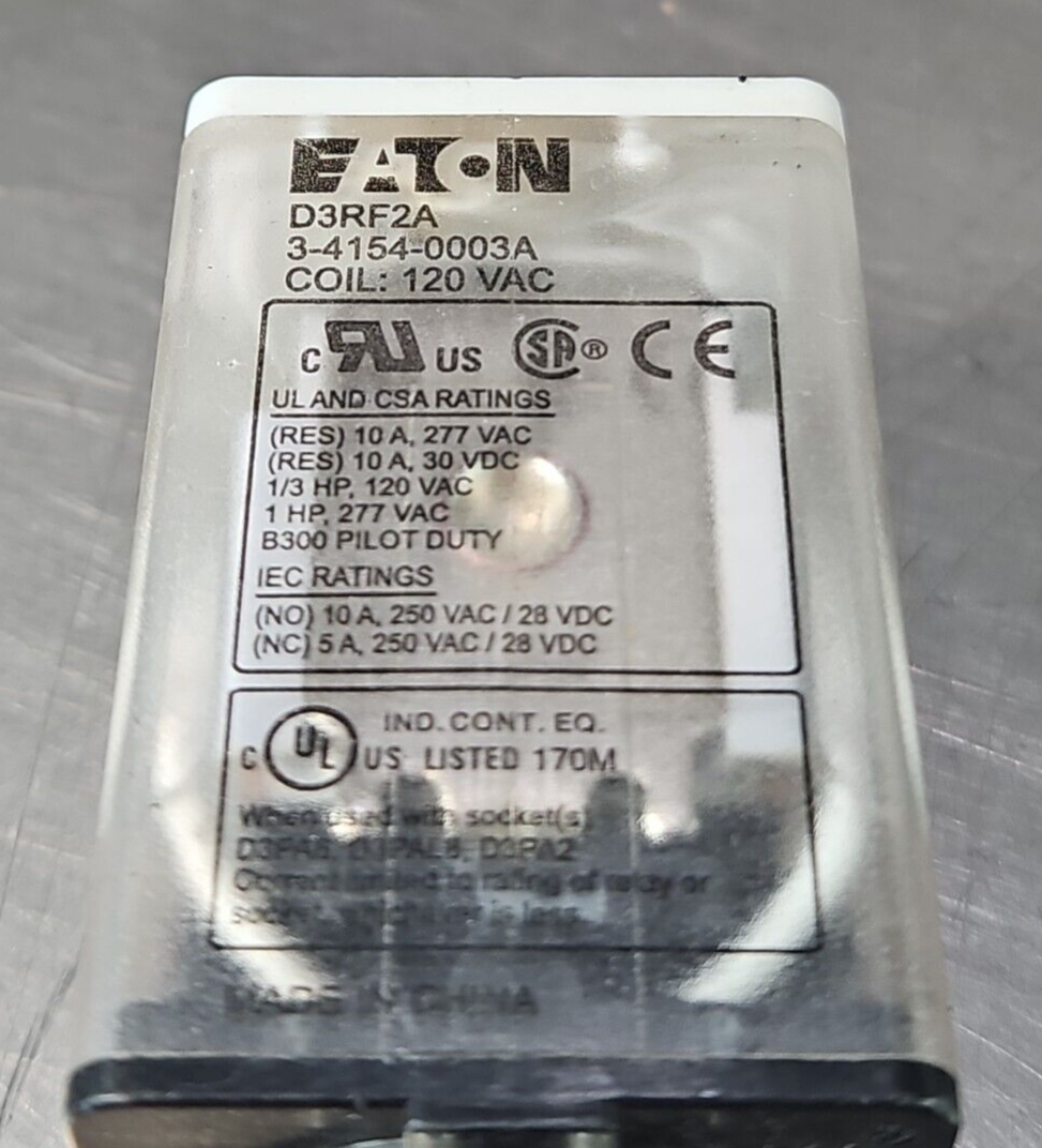 Eaton D3RF2A Relay Coil 120VAC                                          (BIN453)