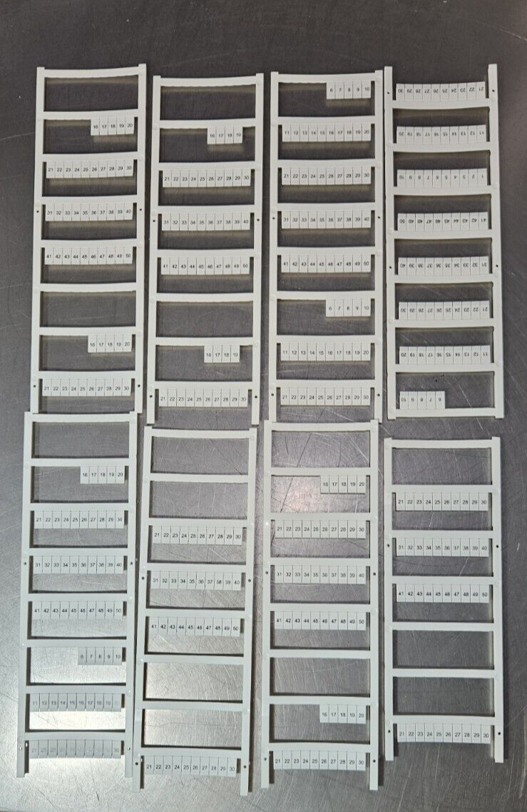 Allen Bradley 1492-MS6X12H1-50 Ser A Terminal Markers                    Loc4C29