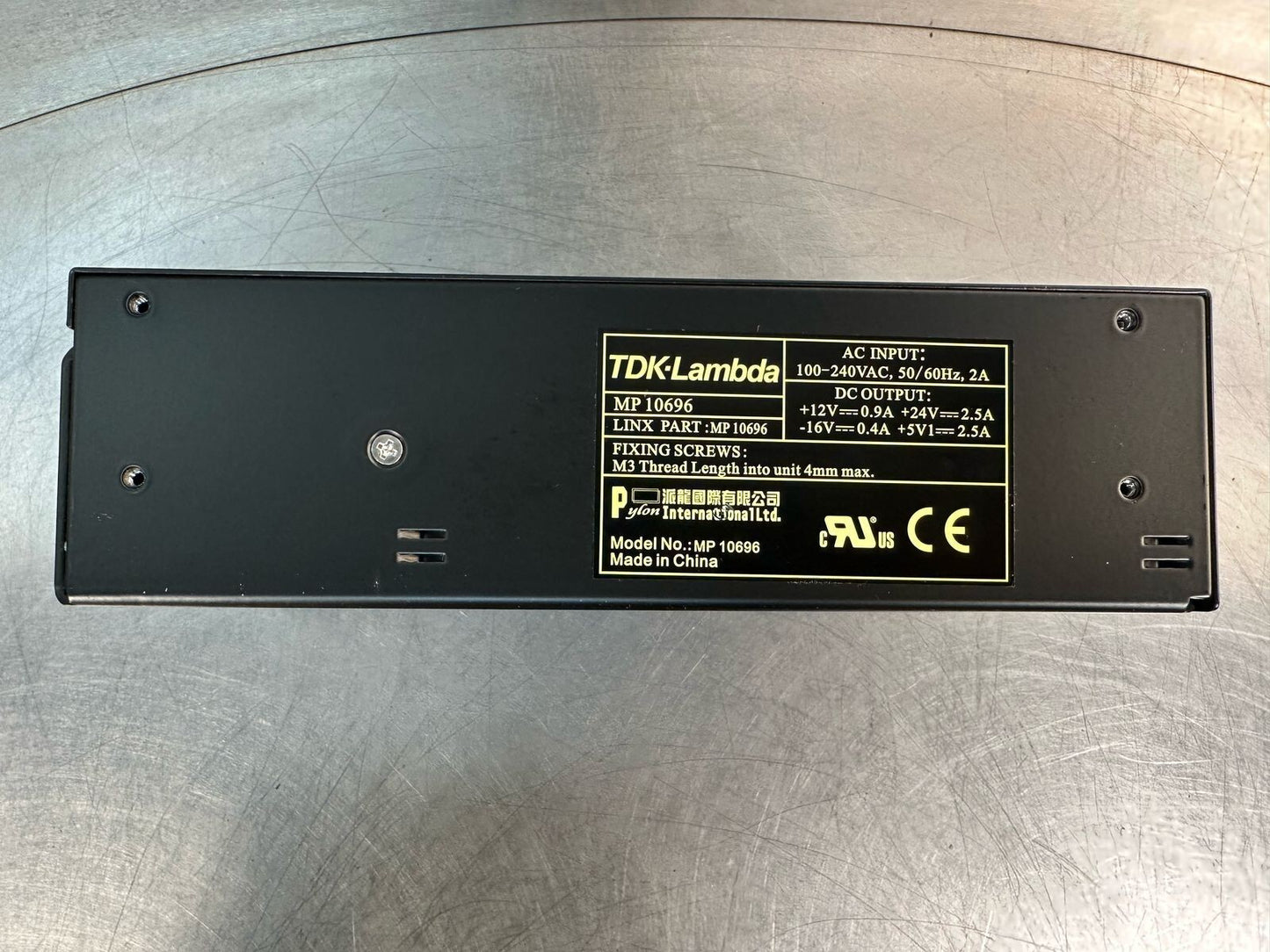 Tdk Lambda AC Input 100-240VAC, 50/60Hz, 2A Linx  MP10696           (6.2.2)