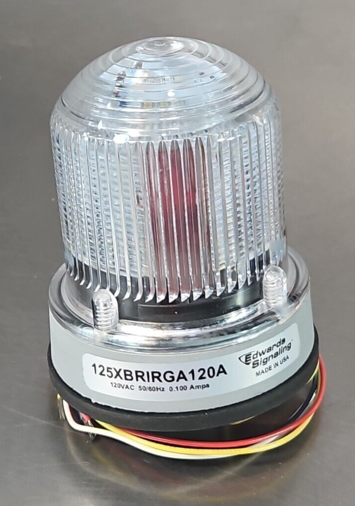 Edwards Signaling 125XBRIRGA120A  Visual Signal Light                   (BIN435)