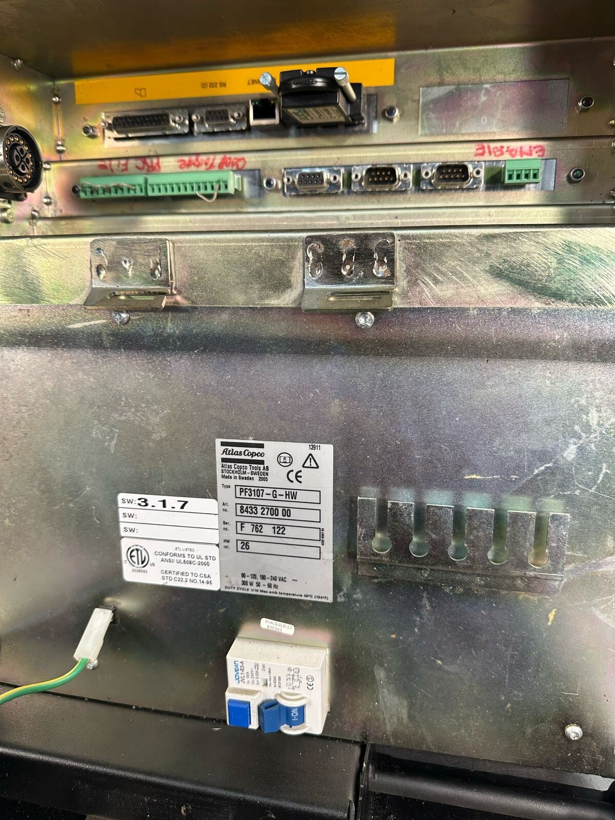 Atlas Copco 8433-2700-00 Type PF3107-G-HW Tensor 3-7  (4.5.1)