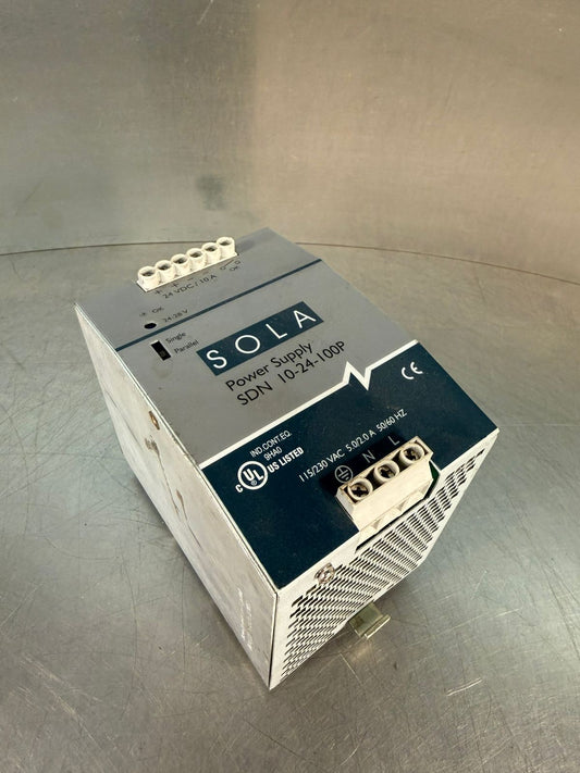 Sola SDN-10-24-100P Power Supply Mod. 115/230Vac 5.0/2.0A 50/60Hz  (5.4.2)