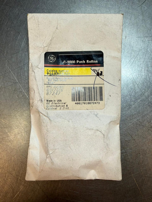 Ge P9ARBSR201 C-2000 Caps for Stop Push Button - Lot of 2 Und     (7.3.2)
