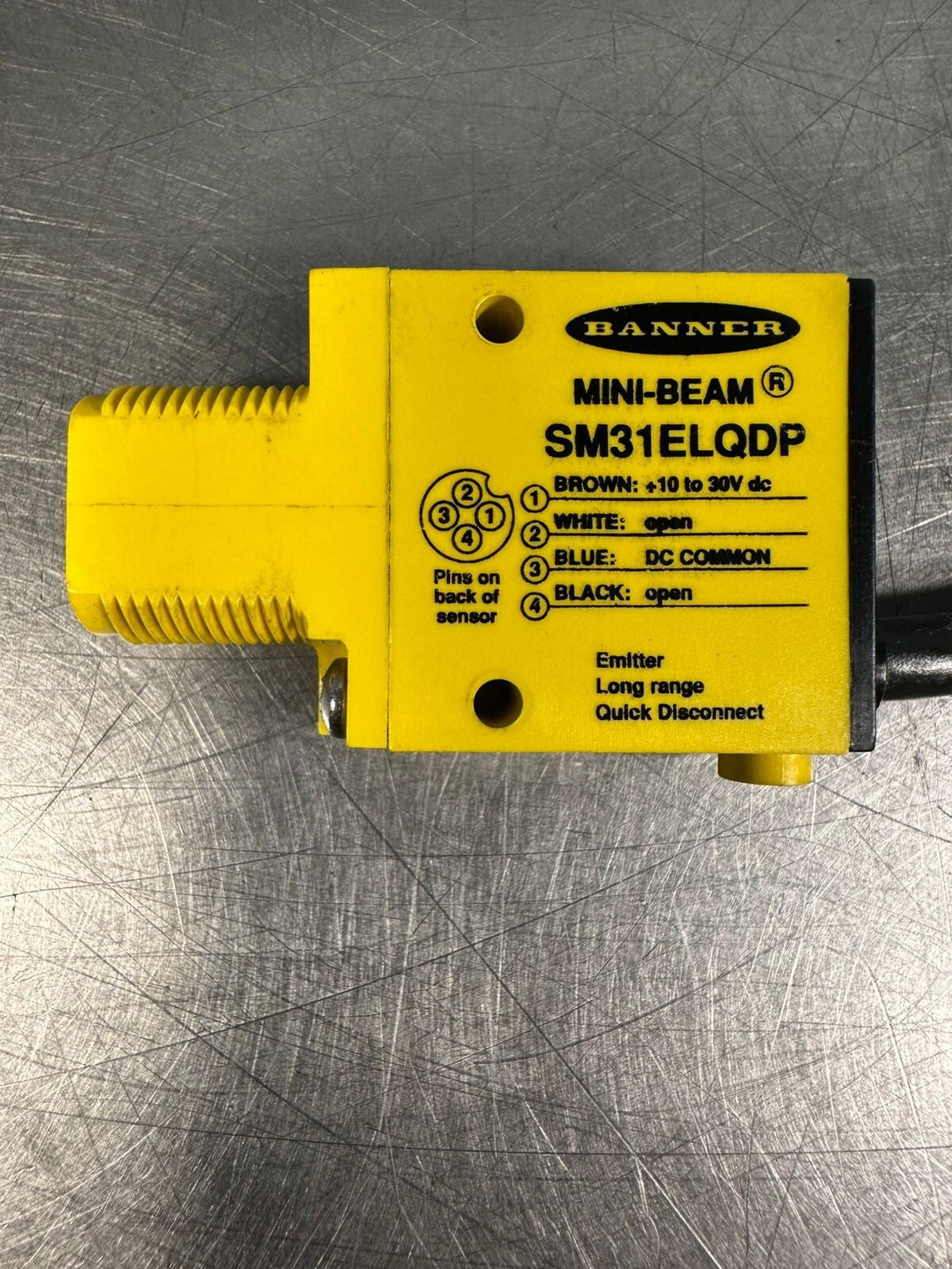 Banner Mini Beam Sensor SM31ELQDP    +10 to 30V Dc                 (5.3.3)