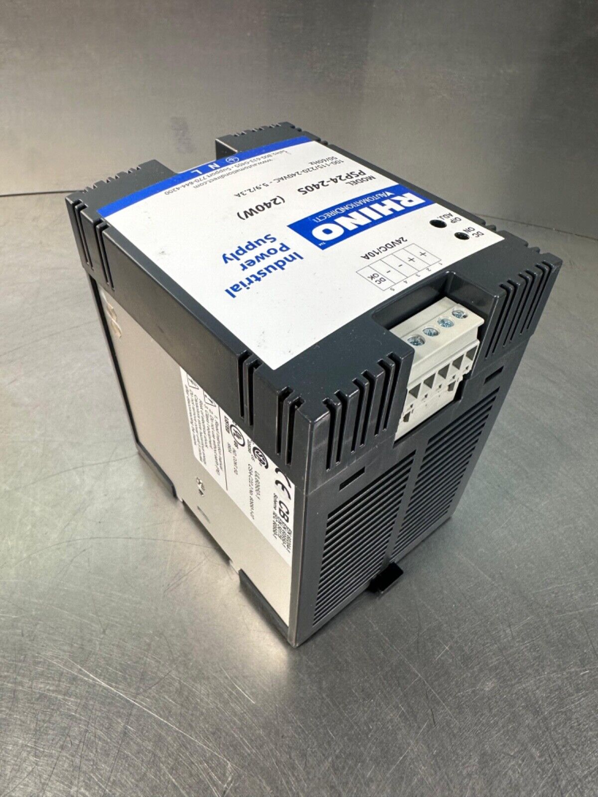 Rhino PSP24-240S 240w Power Supply 100-115/220-240vac 24vdc 10A (4c-42)