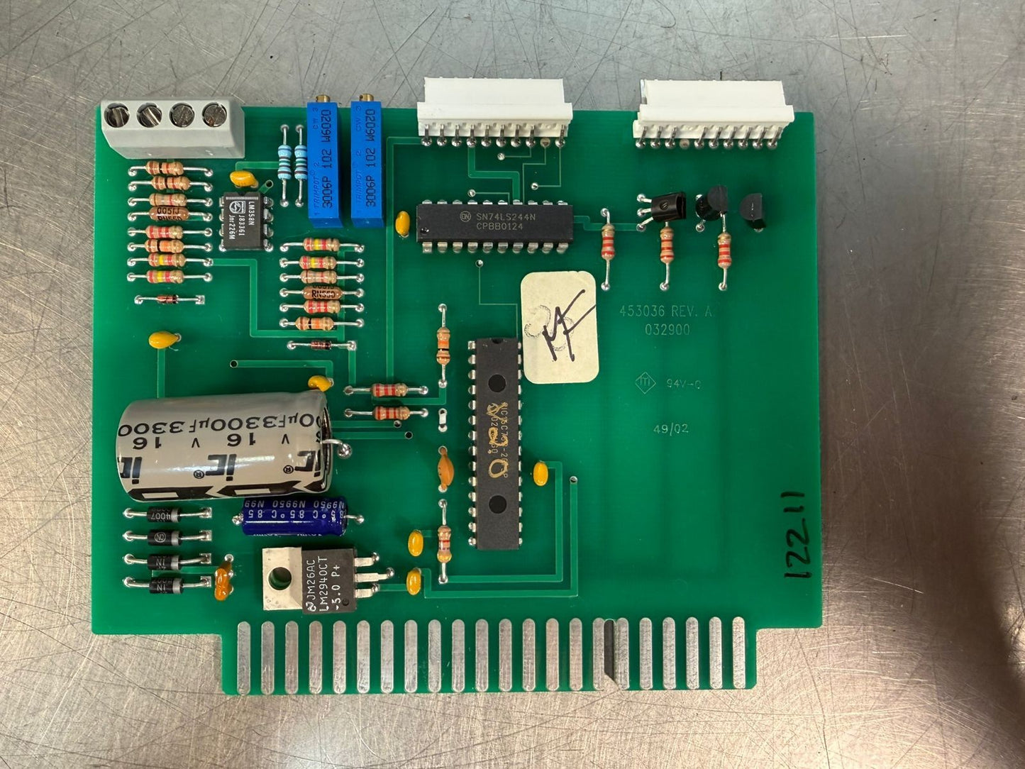 Generic 453036 REV. A Pc Board Sensor Control                      (9.3.1)